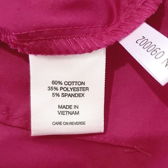 NEW YORK & COMPANY STRETCH BLOUSE, Sz S, RED BURGUNDY, NEW - Picture 8 of 10